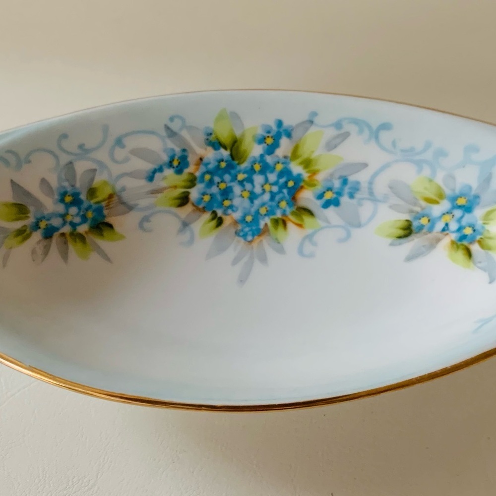 Nippon Hand-Painted Relish Dish
Beautiful Floral Scene 9" Length...